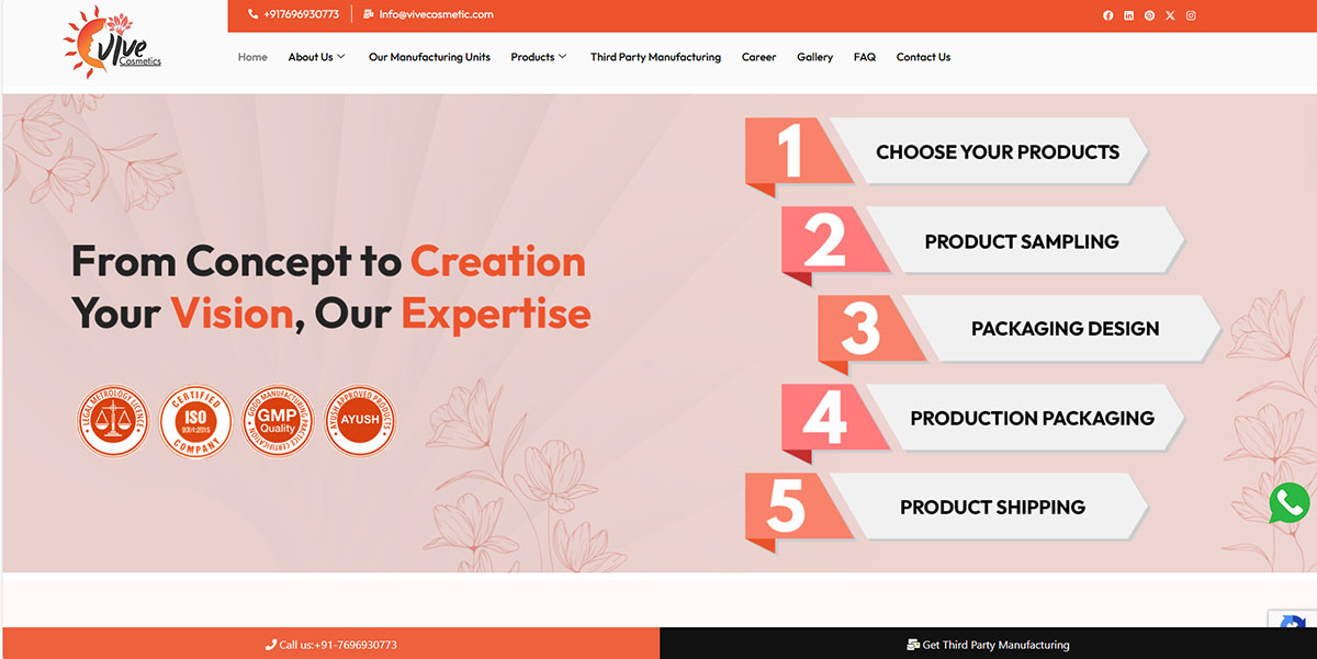 Private Label Cosmetics Manufacturers in India